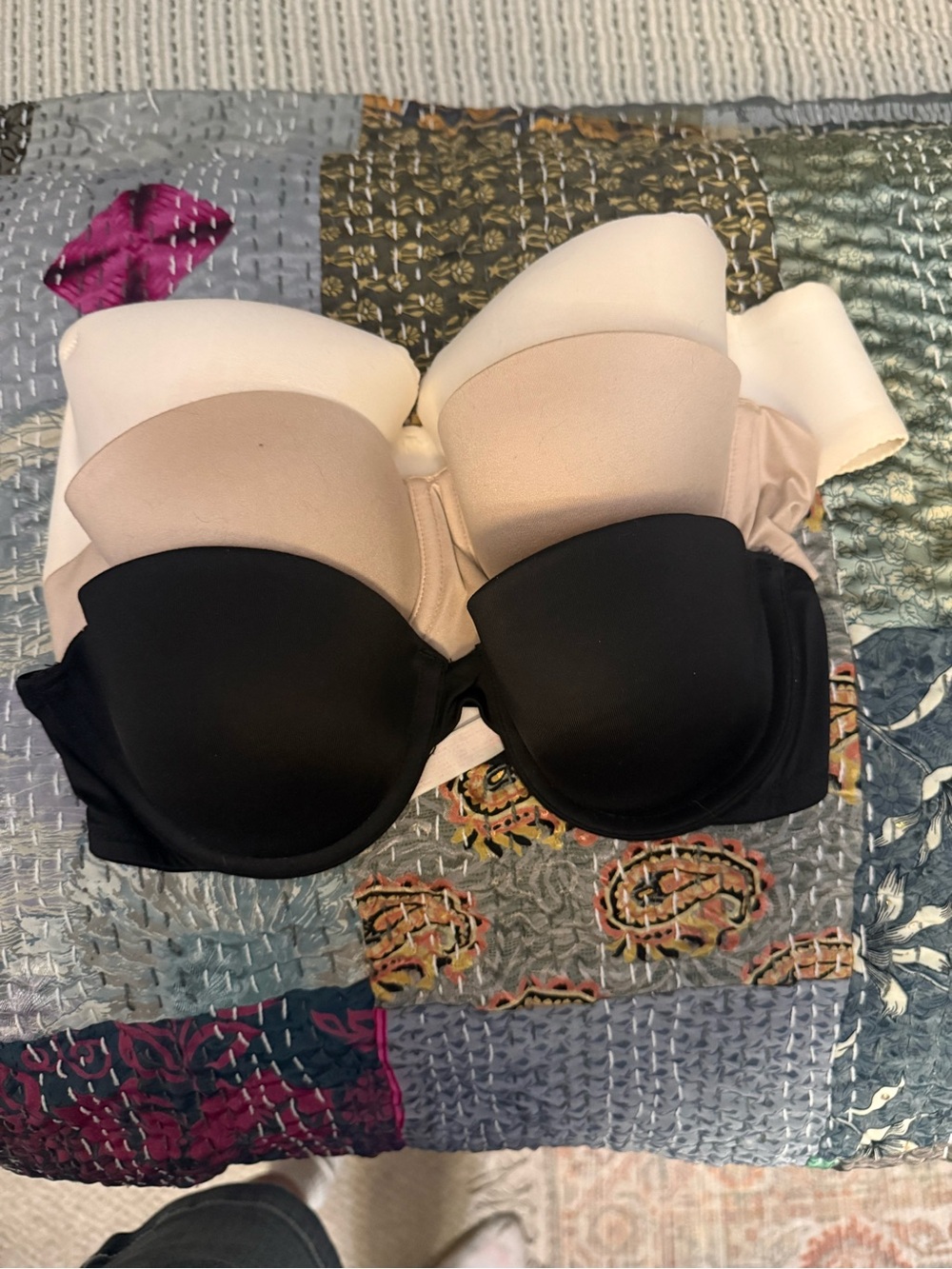 Victoria’s Secre Brands VS PINK, Aerie Multi Strapless Bras - Black, Nude, Ivory